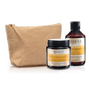 Ohanic Gift Set Curly Method - Set na vlnité vlasy šampon + maska + taštička
