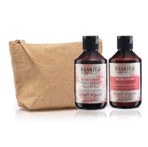 Ohanic Gift Set Hydrate - Hydratační set na vlasy šampon + kondicionér + taštička