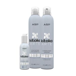 Affinage Vánoční balíček Kitoko Arte - Suchý šampon 300ml+Extra silný lak 300ml+Krém na uhlazení